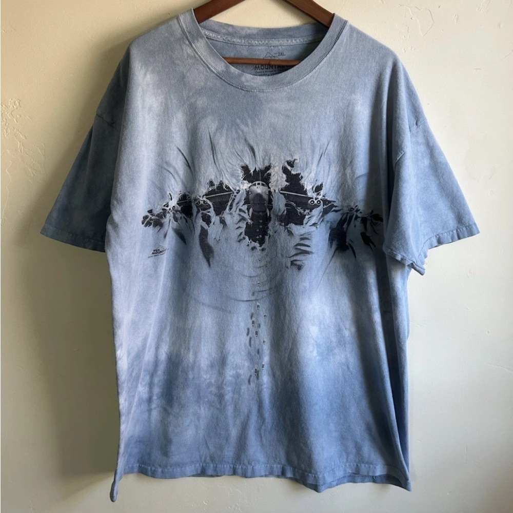 The Mountain Airplane OVERPRINT Tie dye TShirt 2XL STREETWEAR